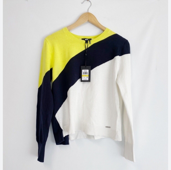 DKNY colorblock sweater NWT - Picture 2 of 7
